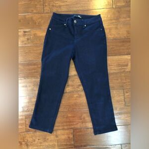 1822 Women’s Curvy Cropped Dark Wash Stretchy Jeans 6 B2G2 FREE ENTIRE CLOSET